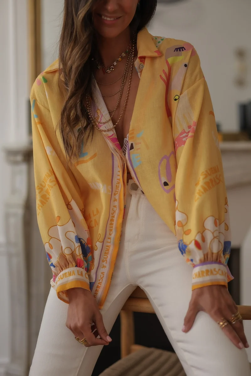 Chemise Idalie jaune