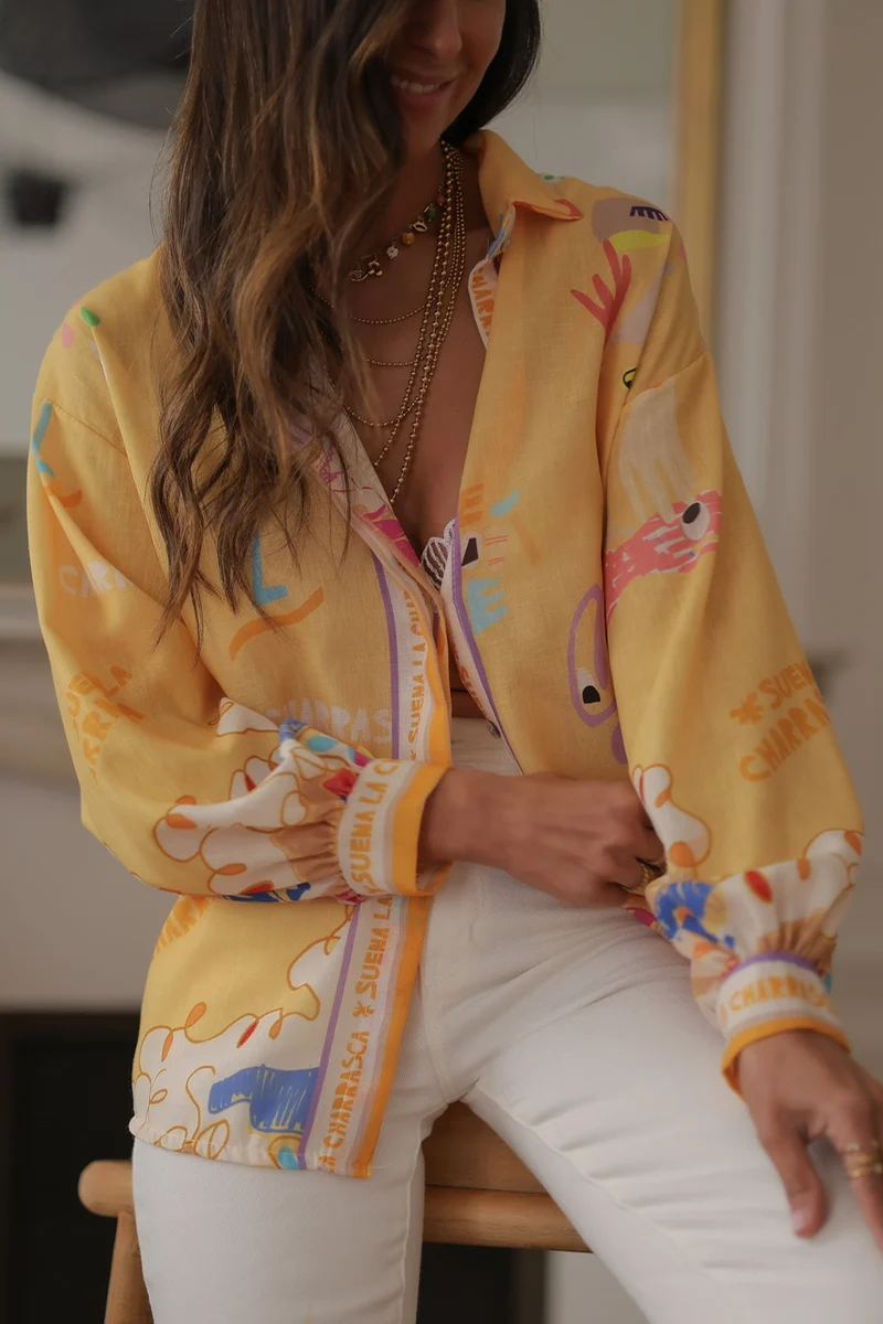 Chemise Idalie jaune