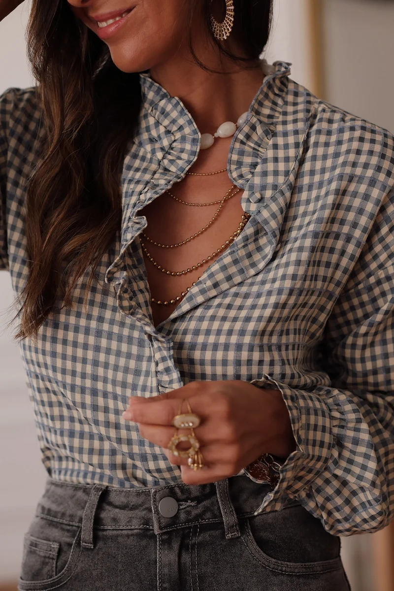 Chemise Gloria bleue