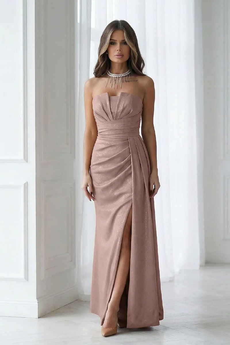 Robe pour soirée de mariage longue fendue