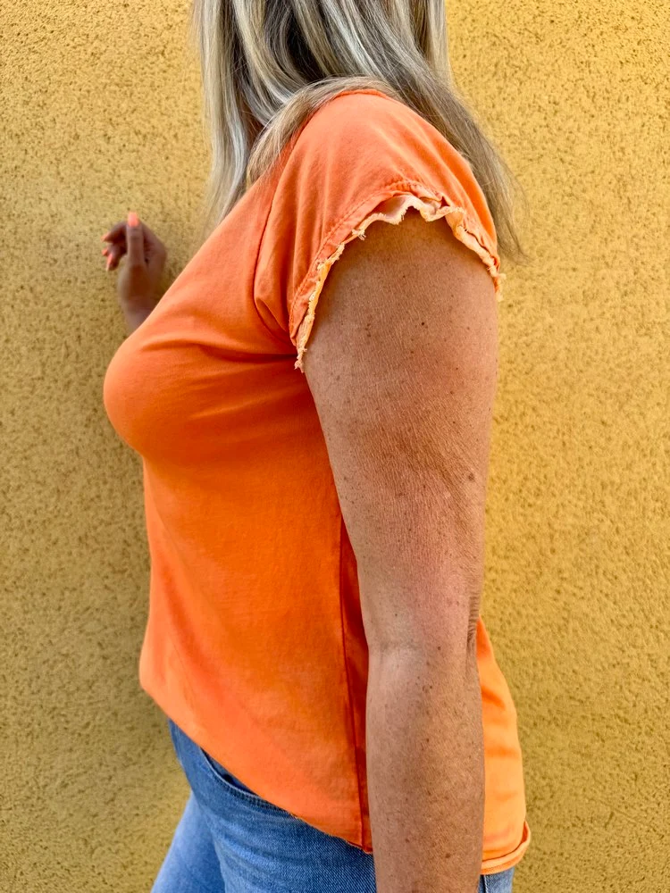 Teeshirt Poisson orange acidulé