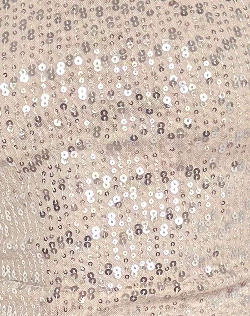 Nova Top in Sequin Neutral