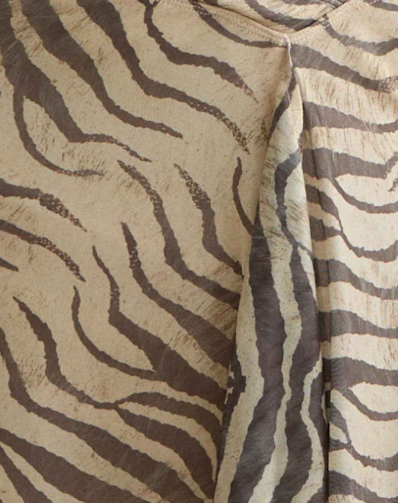 Jupe midi Esmeray, coloris neutre Wild Animal