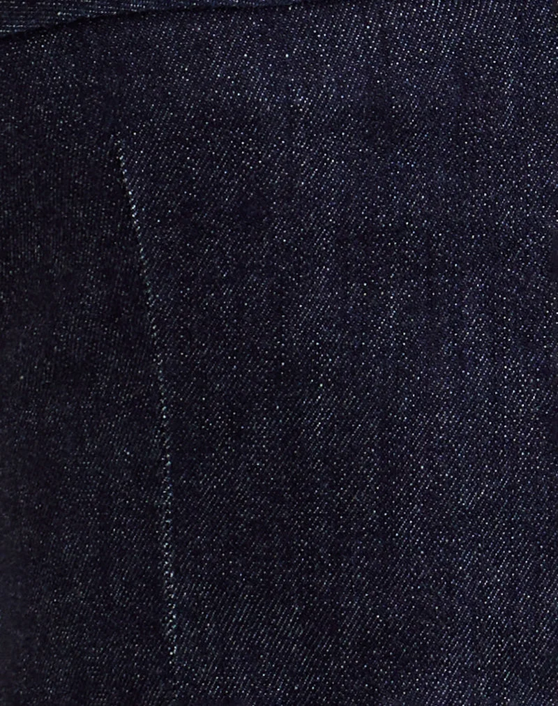 Caira Chambray Halter Top in Indigo