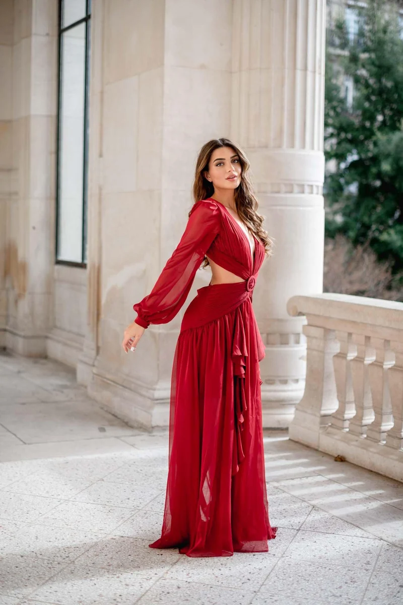 Robe Alila bordeaux