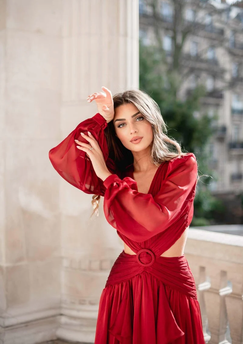 Robe Alila bordeaux