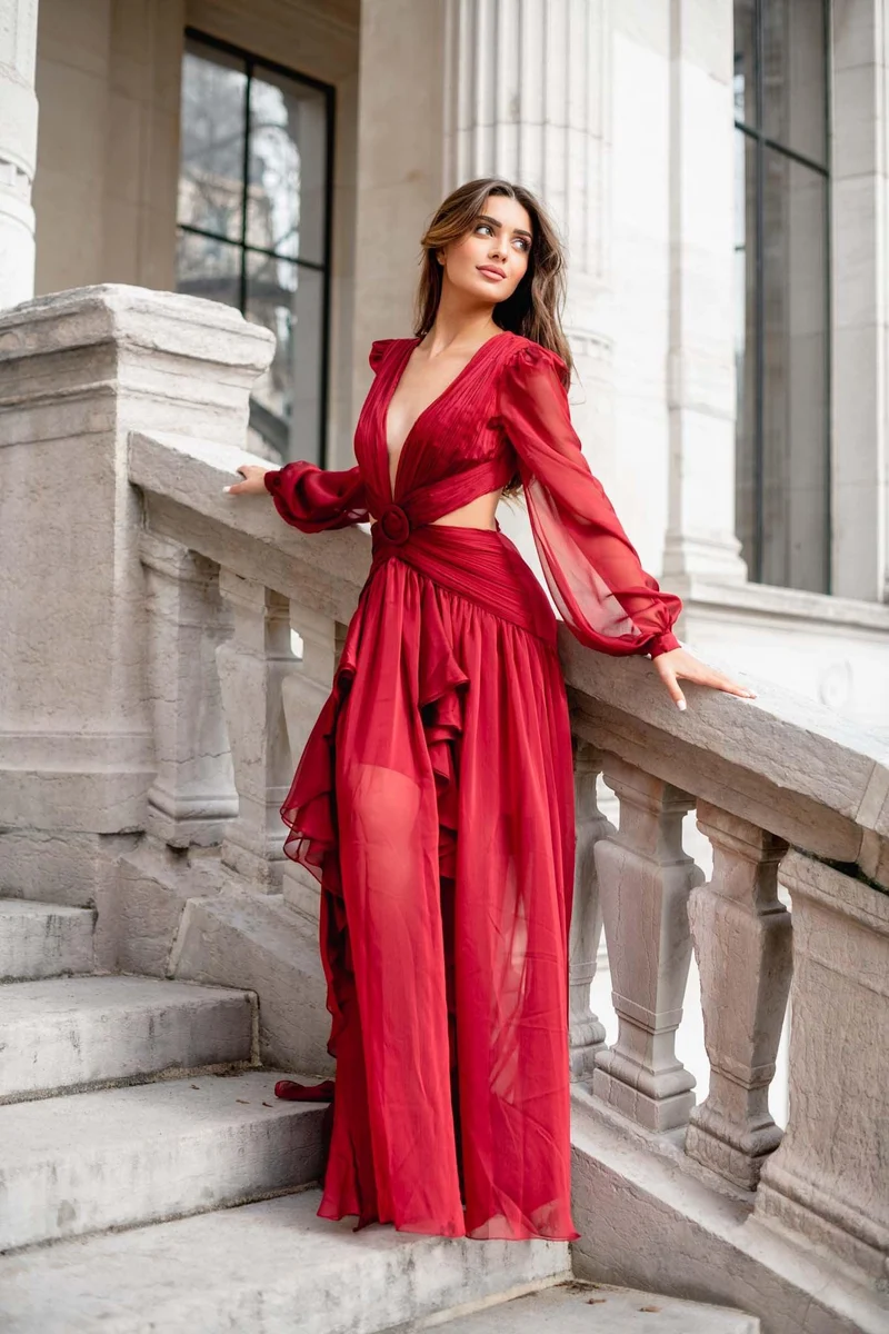 Robe Alila bordeaux