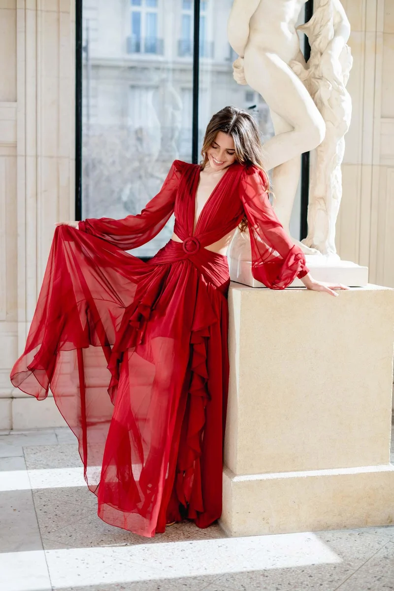 Robe Alila bordeaux