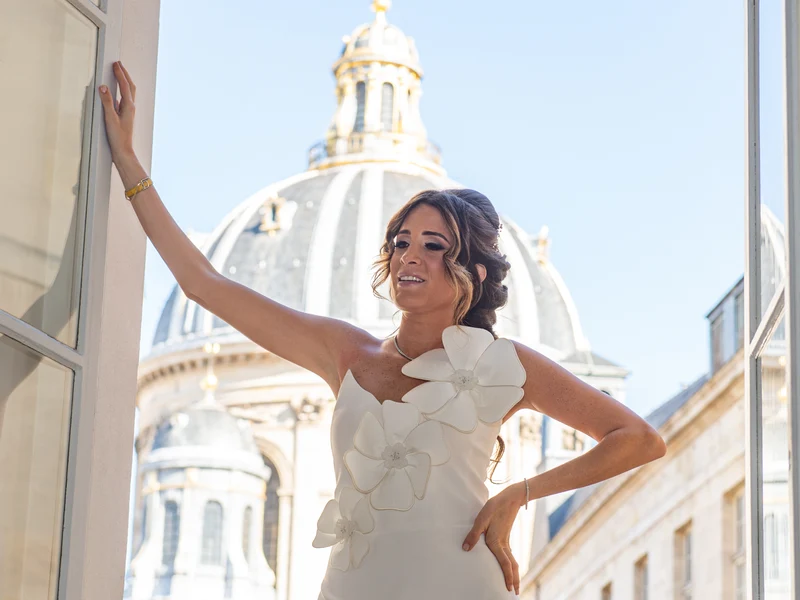 Robe Camélia blanche