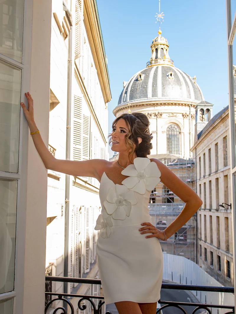 Robe Camélia blanche