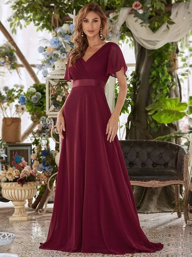 MEILLEURS CHOIX Robes de soirée bordeaux