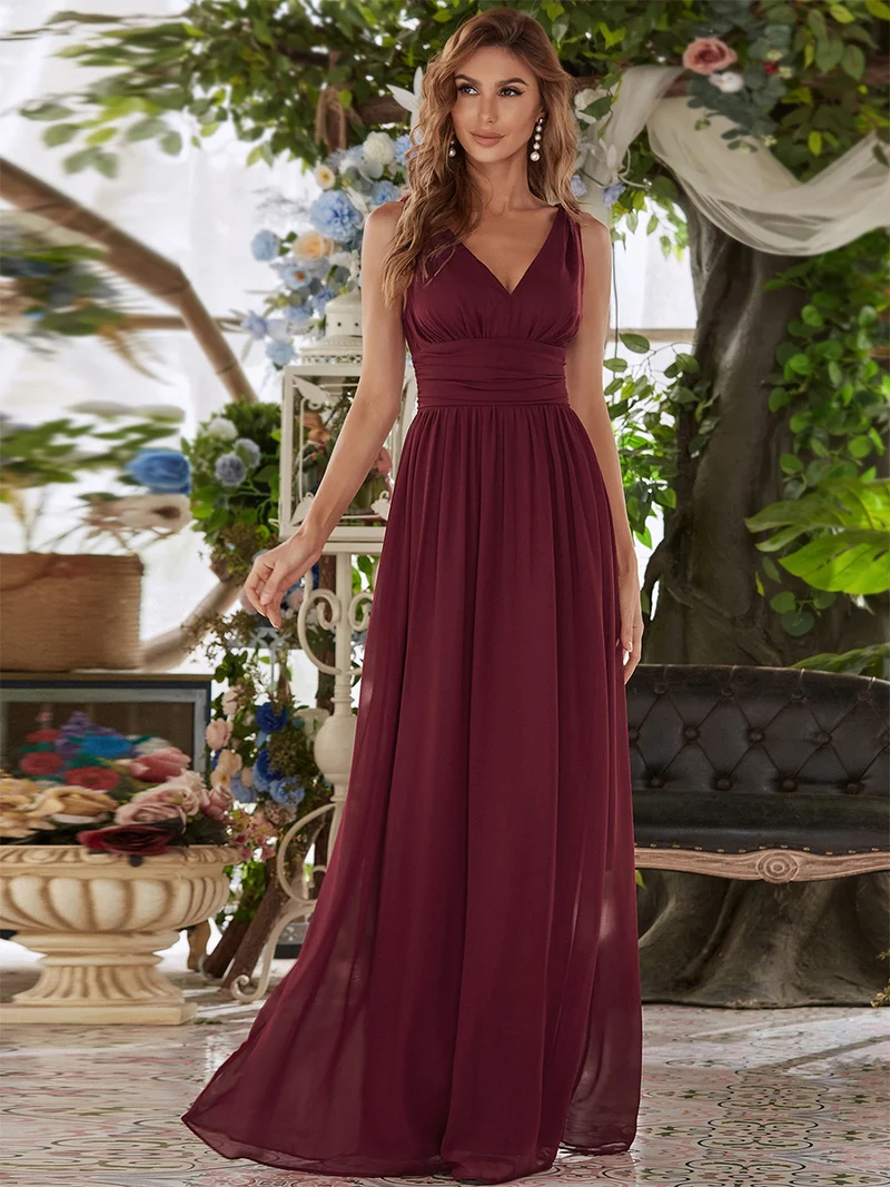 MEILLEURS CHOIX Robes de soirée bordeaux
