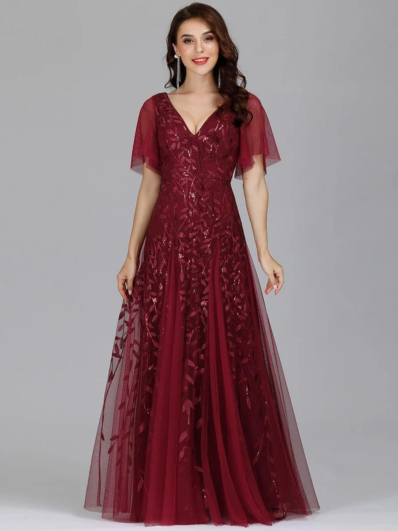 MEILLEURS CHOIX Robes de soirée bordeaux