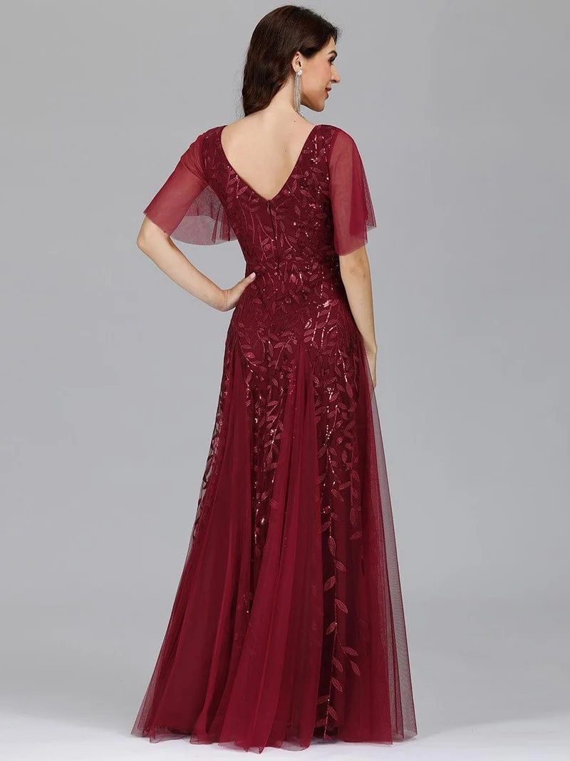 MEILLEURS CHOIX Robes de soirée bordeaux
