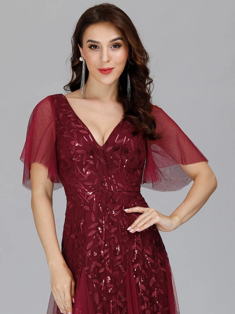MEILLEURS CHOIX Robes de soirée bordeaux