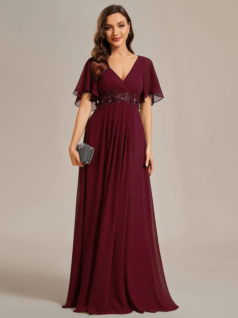 MEILLEURS CHOIX Robes de soirée bordeaux