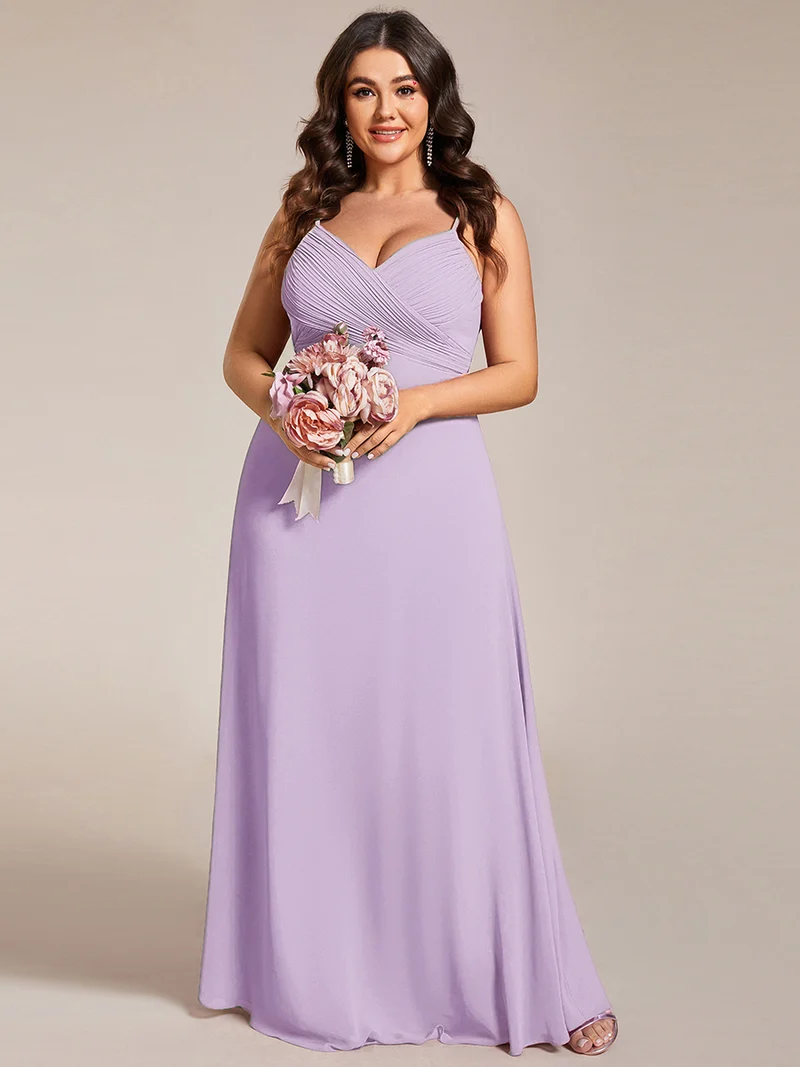 ever NOVA|Robe de demoiselle d'honneur drapée au dos avec décolleté en cœur