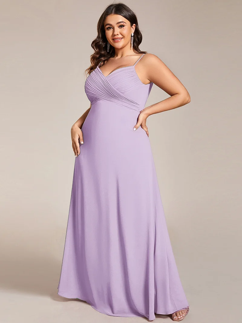 ever NOVA|Robe de demoiselle d'honneur drapée au dos avec décolleté en cœur
