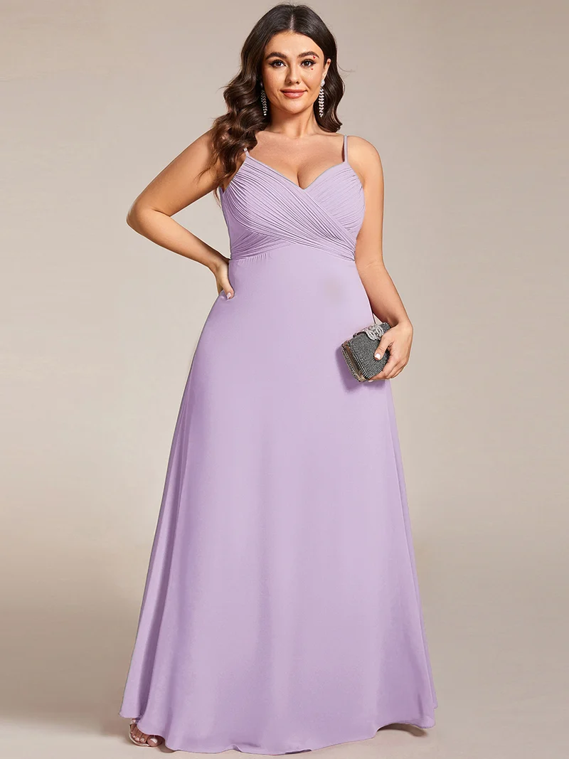 ever NOVA|Robe de demoiselle d'honneur drapée au dos avec décolleté en cœur