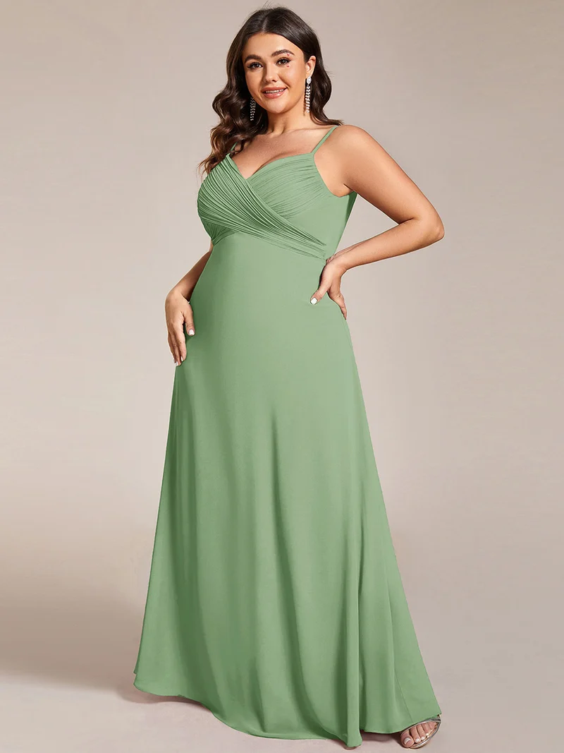 ever NOVA|Robe de demoiselle d'honneur drapée au dos avec décolleté en cœur