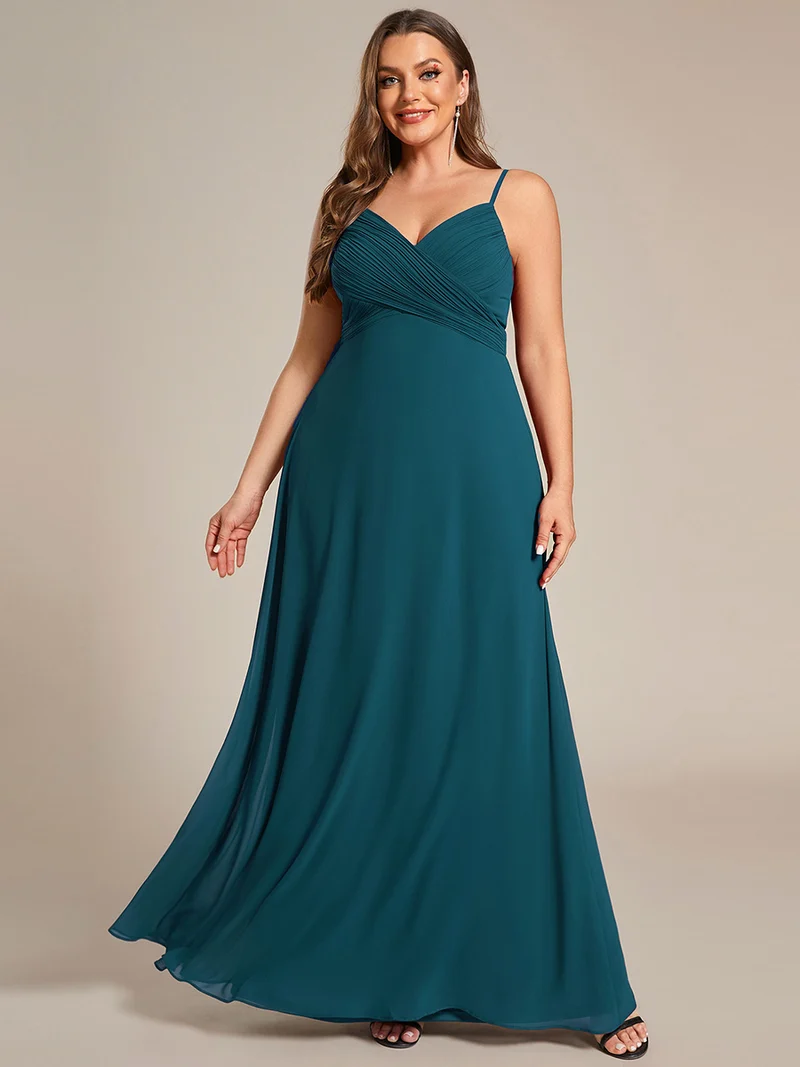 ever NOVA|Robe de demoiselle d'honneur drapée au dos avec décolleté en cœur