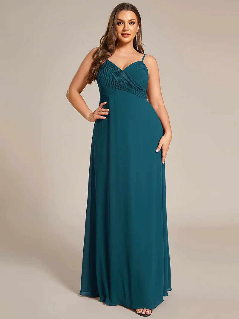 ever NOVA|Robe de demoiselle d'honneur drapée au dos avec décolleté en cœur