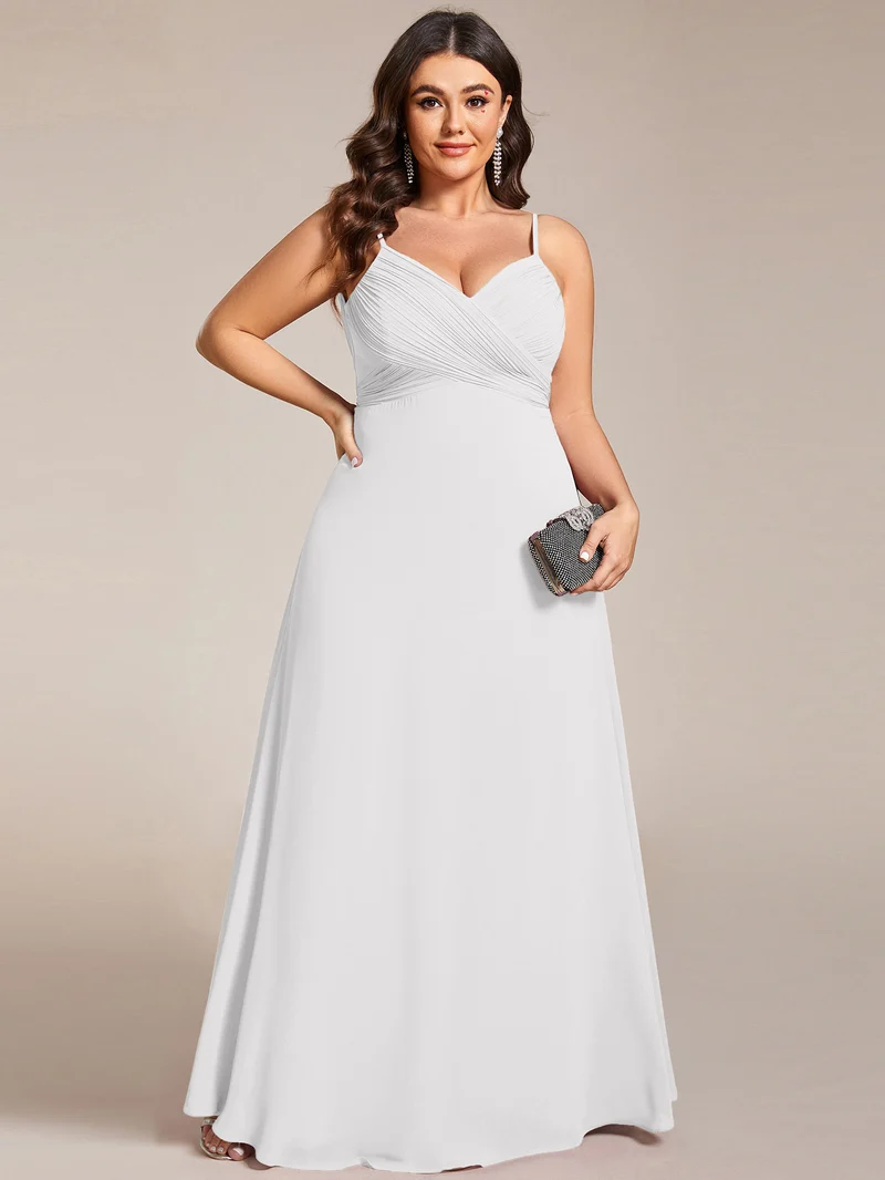 ever NOVA|Robe de demoiselle d'honneur drapée au dos avec décolleté en cœur