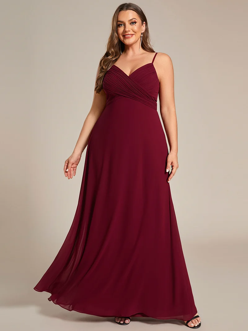 ever NOVA|Robe de demoiselle d'honneur drapée au dos avec décolleté en cœur