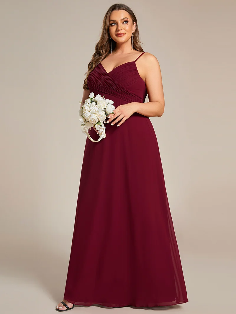 ever NOVA|Robe de demoiselle d'honneur drapée au dos avec décolleté en cœur