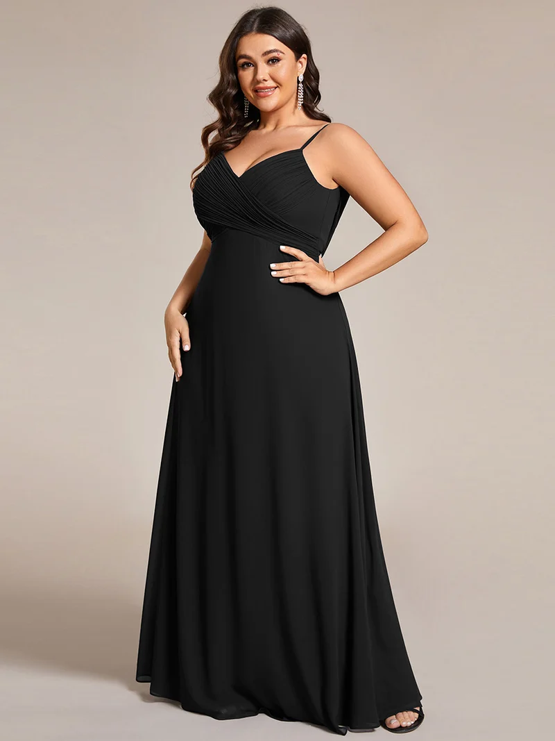 ever NOVA|Robe de demoiselle d'honneur drapée au dos avec décolleté en cœur
