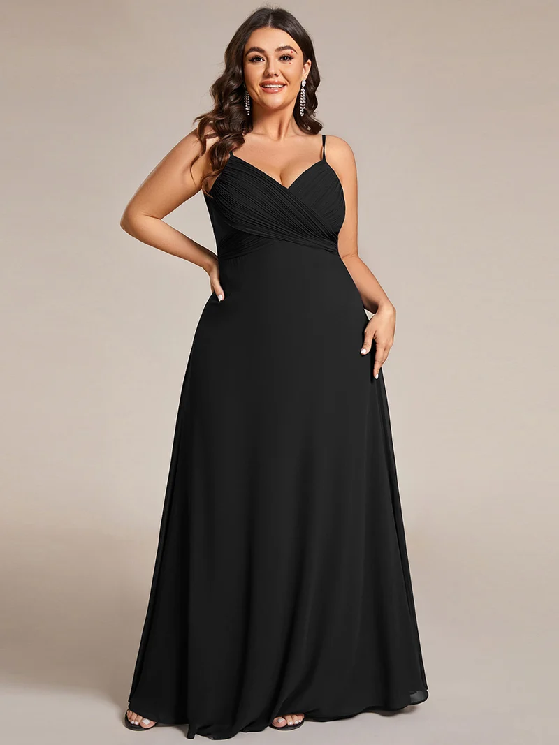 ever NOVA|Robe de demoiselle d'honneur drapée au dos avec décolleté en cœur