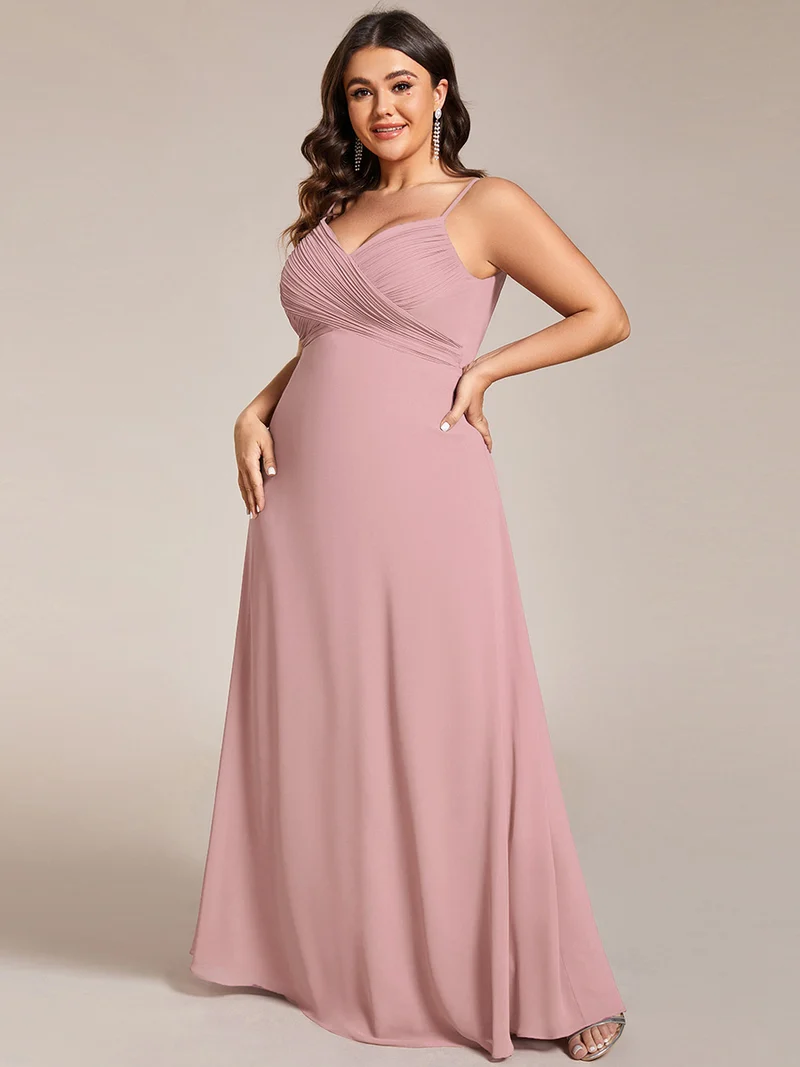 ever NOVA|Robe de demoiselle d'honneur drapée au dos avec décolleté en cœur