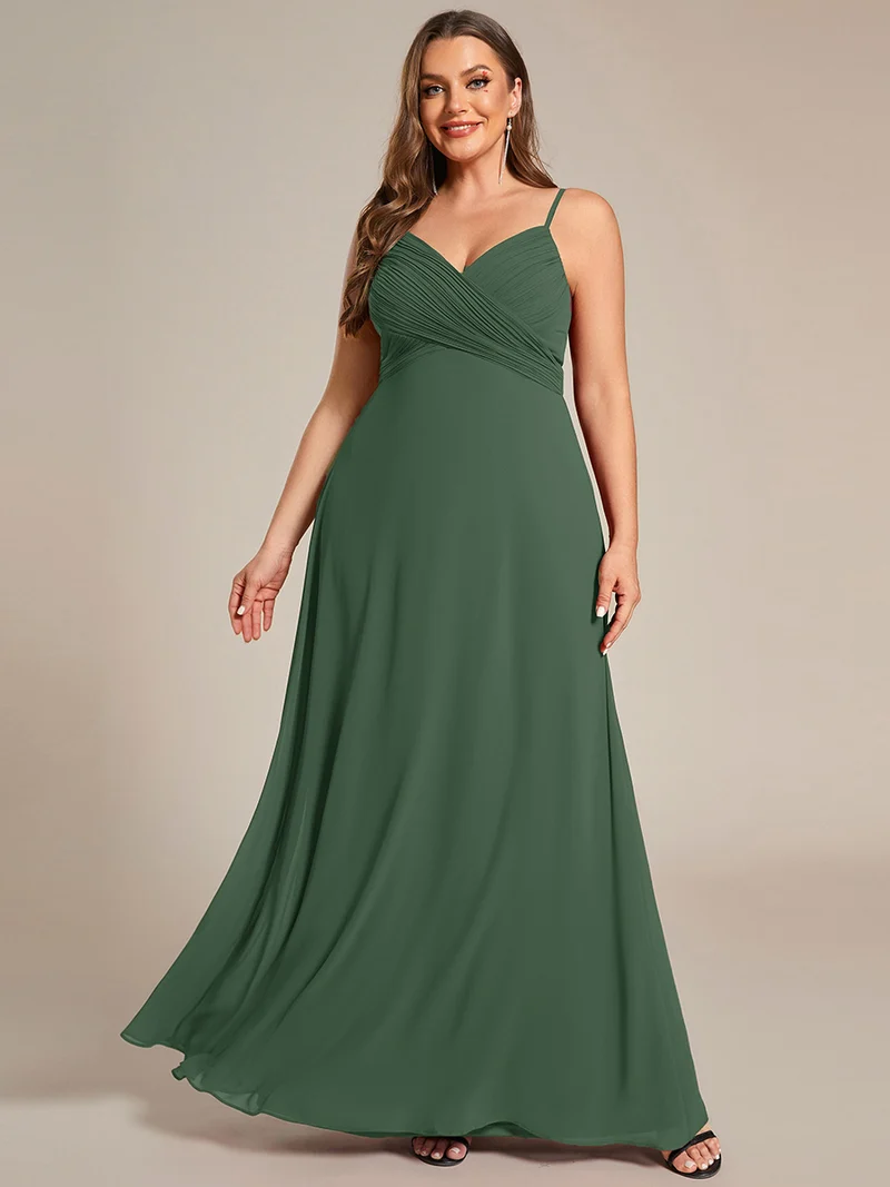 ever NOVA|Robe de demoiselle d'honneur drapée au dos avec décolleté en cœur