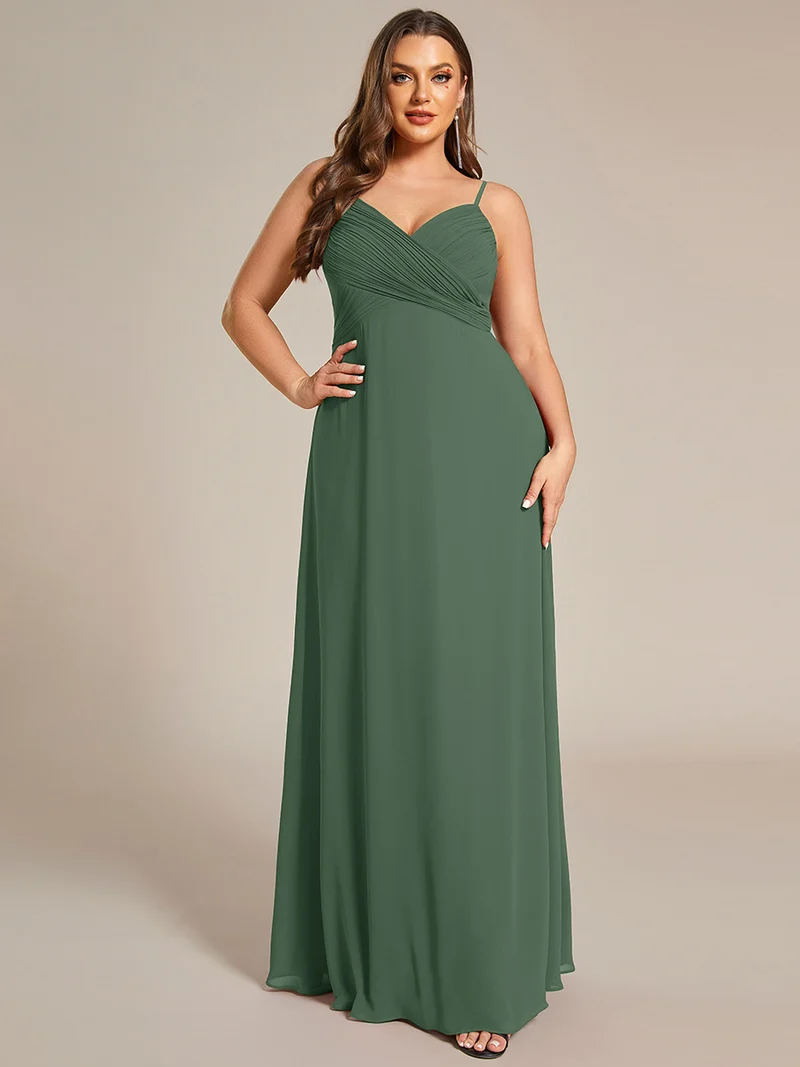ever NOVA|Robe de demoiselle d'honneur drapée au dos avec décolleté en cœur