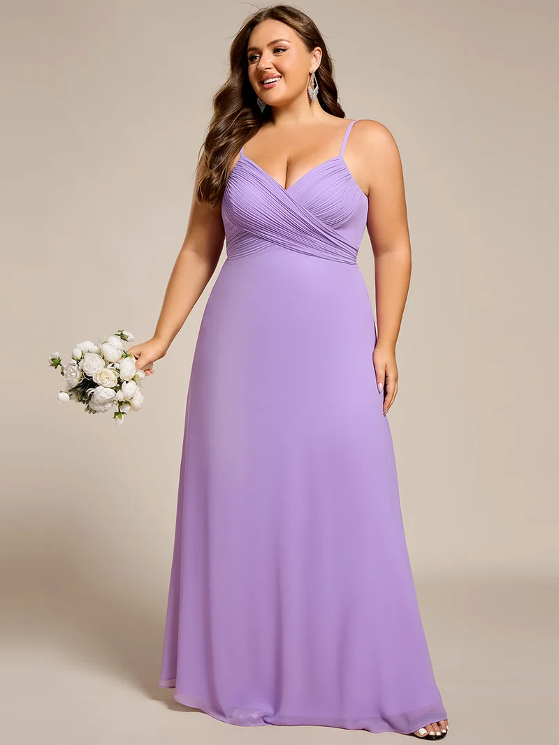 ever NOVA|Robe de demoiselle d'honneur drapée au dos avec décolleté en cœur