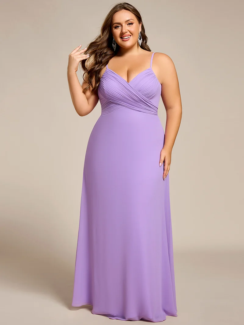 ever NOVA|Robe de demoiselle d'honneur drapée au dos avec décolleté en cœur