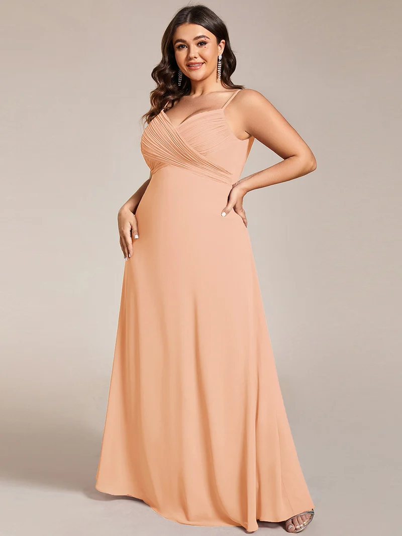 ever NOVA|Robe de demoiselle d'honneur drapée au dos avec décolleté en cœur