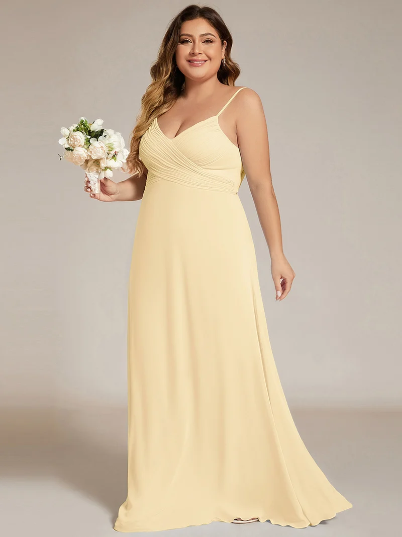 ever NOVA|Robe de demoiselle d'honneur drapée au dos avec décolleté en cœur
