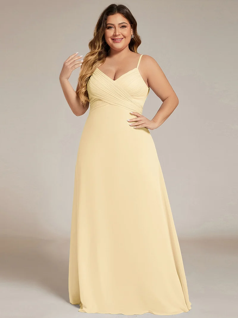 ever NOVA|Robe de demoiselle d'honneur drapée au dos avec décolleté en cœur