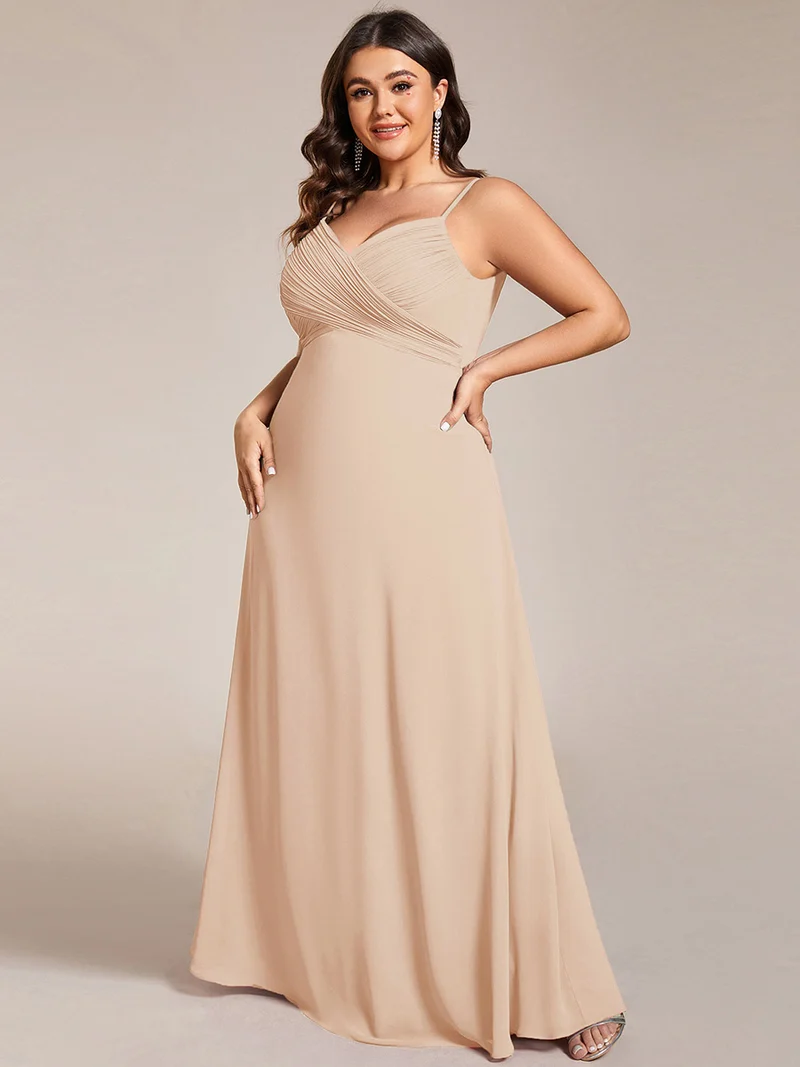 ever NOVA|Robe de demoiselle d'honneur drapée au dos avec décolleté en cœur