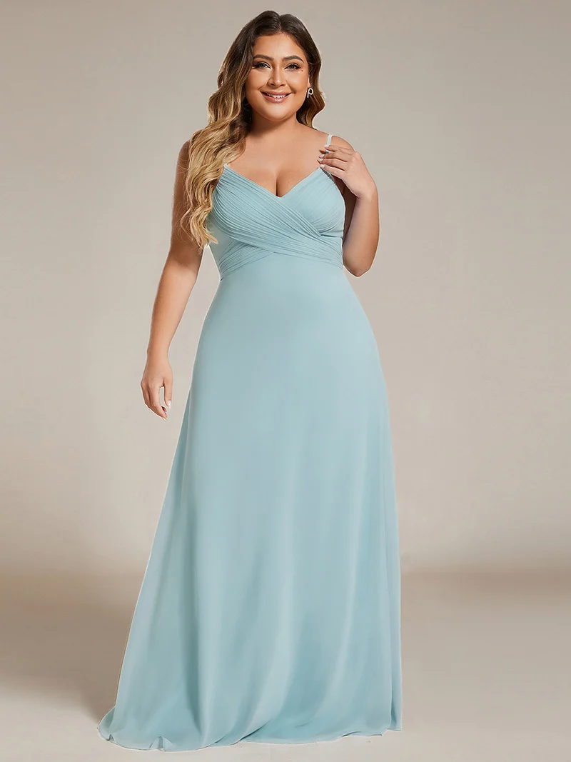 ever NOVA|Robe de demoiselle d'honneur drapée au dos avec décolleté en cœur