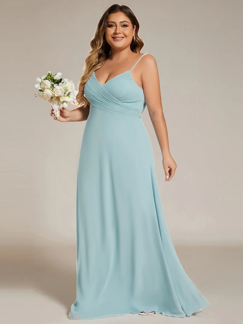 ever NOVA|Robe de demoiselle d'honneur drapée au dos avec décolleté en cœur
