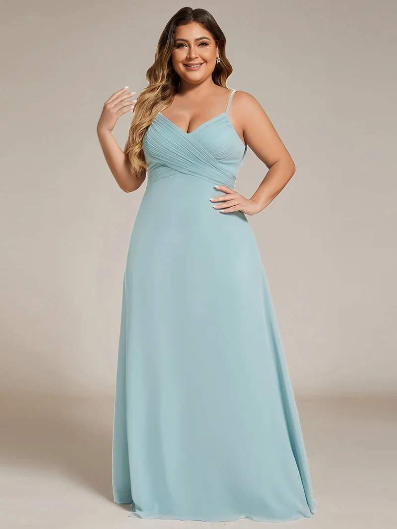 ever NOVA|Robe de demoiselle d'honneur drapée au dos avec décolleté en cœur