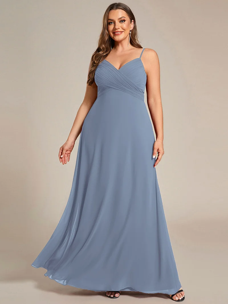 ever NOVA|Robe de demoiselle d'honneur drapée au dos avec décolleté en cœur