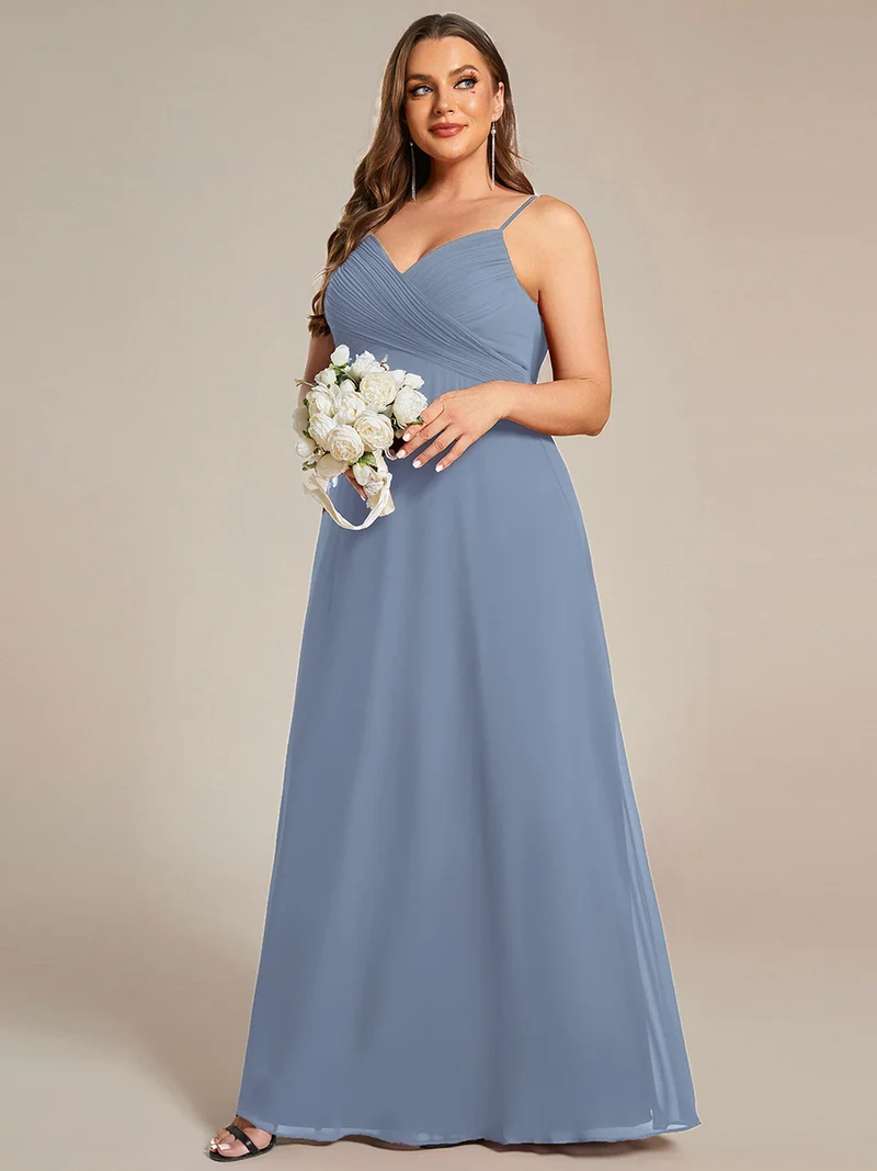 ever NOVA|Robe de demoiselle d'honneur drapée au dos avec décolleté en cœur