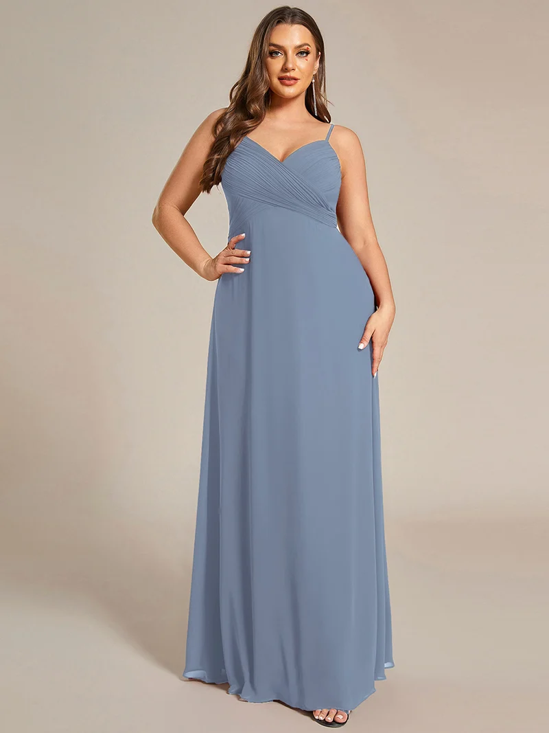 ever NOVA|Robe de demoiselle d'honneur drapée au dos avec décolleté en cœur
