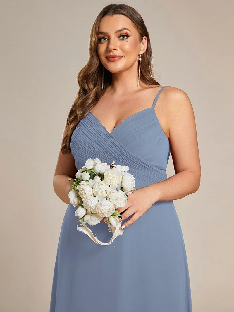 ever NOVA|Robe de demoiselle d'honneur drapée au dos avec décolleté en cœur