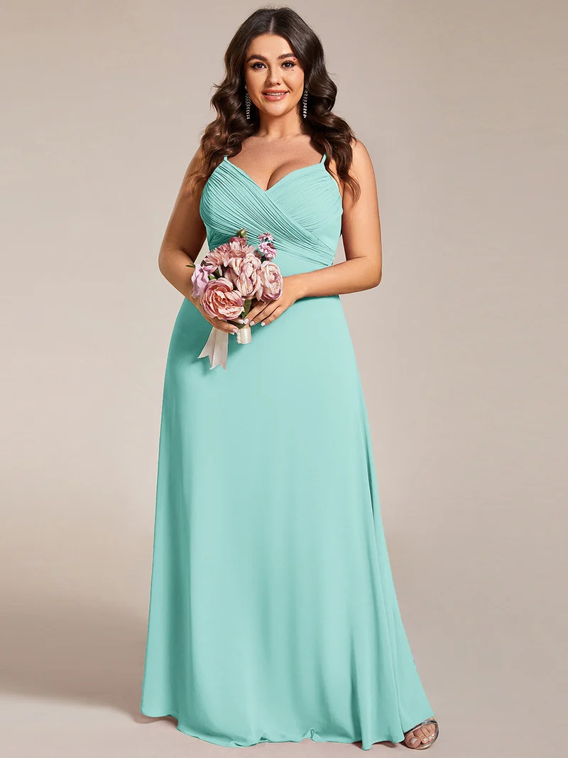 ever NOVA|Robe de demoiselle d'honneur drapée au dos avec décolleté en cœur