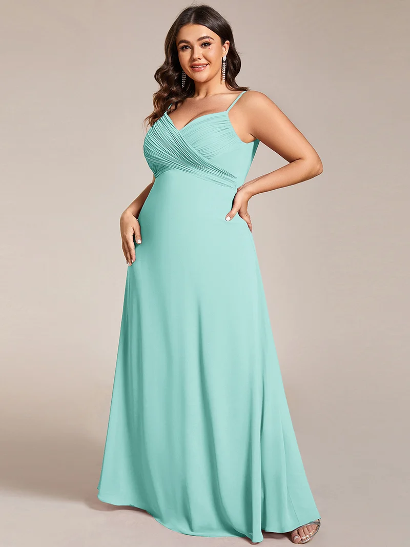 ever NOVA|Robe de demoiselle d'honneur drapée au dos avec décolleté en cœur