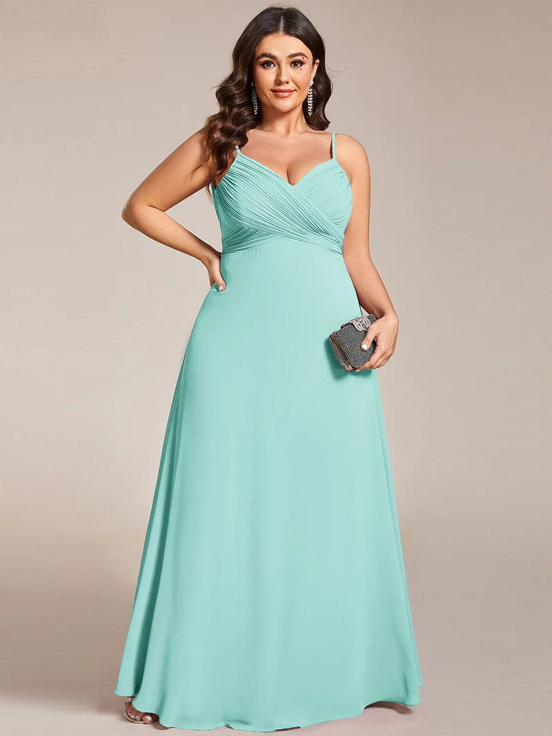 ever NOVA|Robe de demoiselle d'honneur drapée au dos avec décolleté en cœur